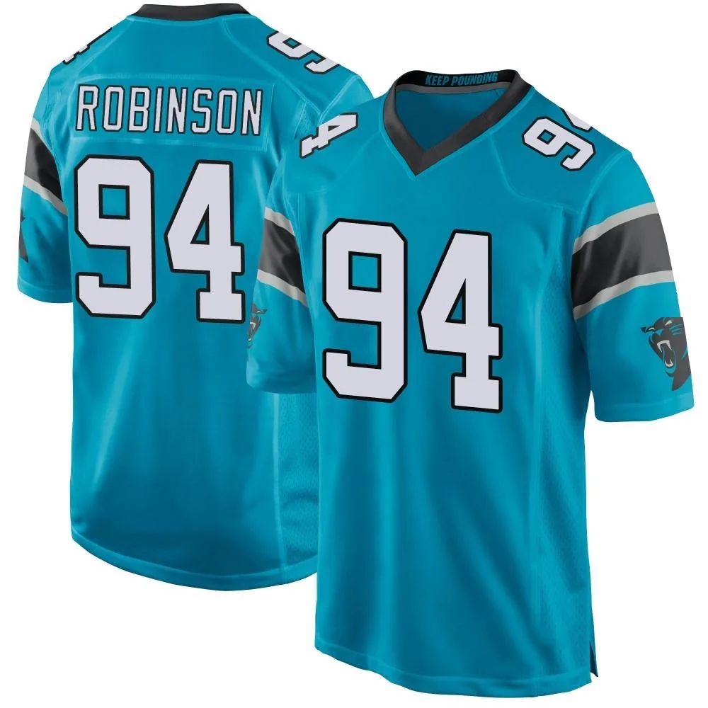 Men's Carolina Panthers A'shawn Robinson Nike Alternate Game Blue Jersey Men's Carolina Panthers A'shawn Robinson Nike Alternate Game Blue Jersey