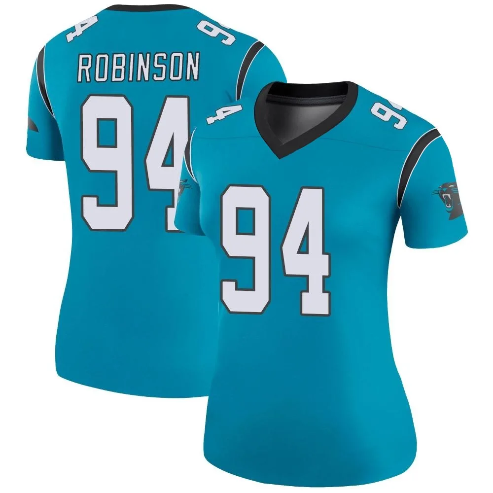 Women's Carolina Panthers A'shawn Robinson Nike Color Rush Legend Blue Jersey Women's Carolina Panthers A'shawn Robinson Nike Color Rush Legend Blue Jersey