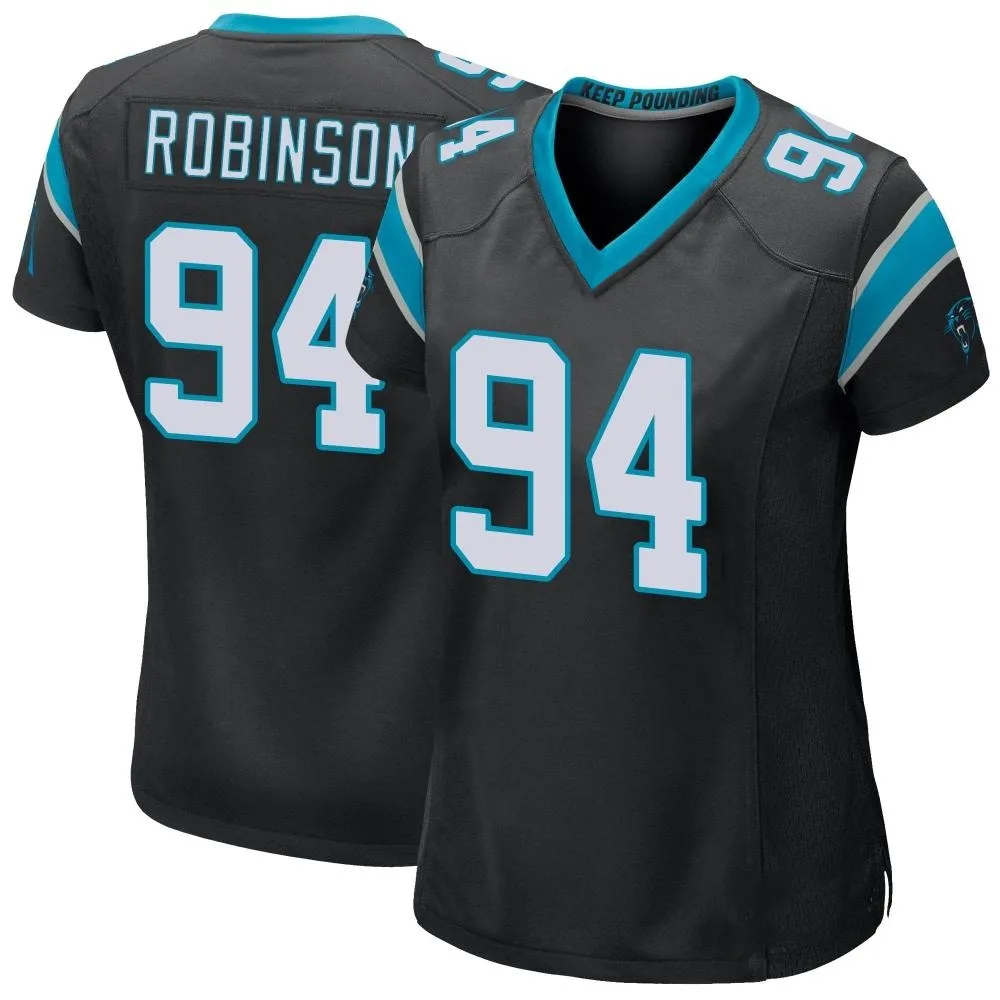 Women's Carolina Panthers A'shawn Robinson Nike Team Color Game Black Jersey Women's Carolina Panthers A'shawn Robinson Nike Team Color Game Black Jersey