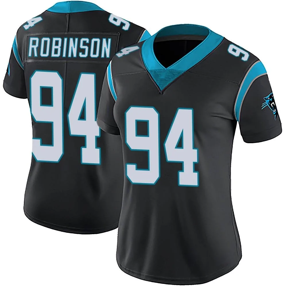 Women's Carolina Panthers A'shawn Robinson Nike Team Color Vapor Untouchable Limited Black Jersey Women's Carolina Panthers A'shawn Robinson Nike Team Color Vapor Untouchable Limited Black Jersey