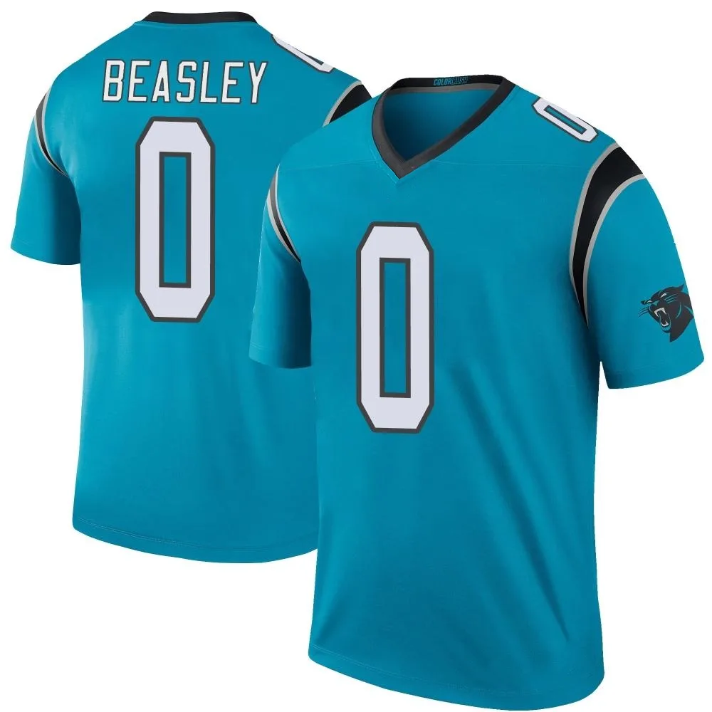 Men's Carolina Panthers Aaron Beasley Nike Color Rush Legend Blue Jersey Men's Carolina Panthers Aaron Beasley Nike Color Rush Legend Blue Jersey