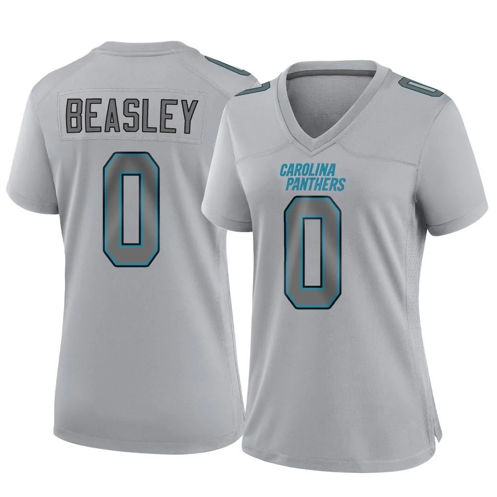 Women's Carolina Panthers Aaron Beasley Nike Atmosphere Fashion Game Gray Jersey Women's Carolina Panthers Aaron Beasley Nike Atmosphere Fashion Game Gray Jersey
