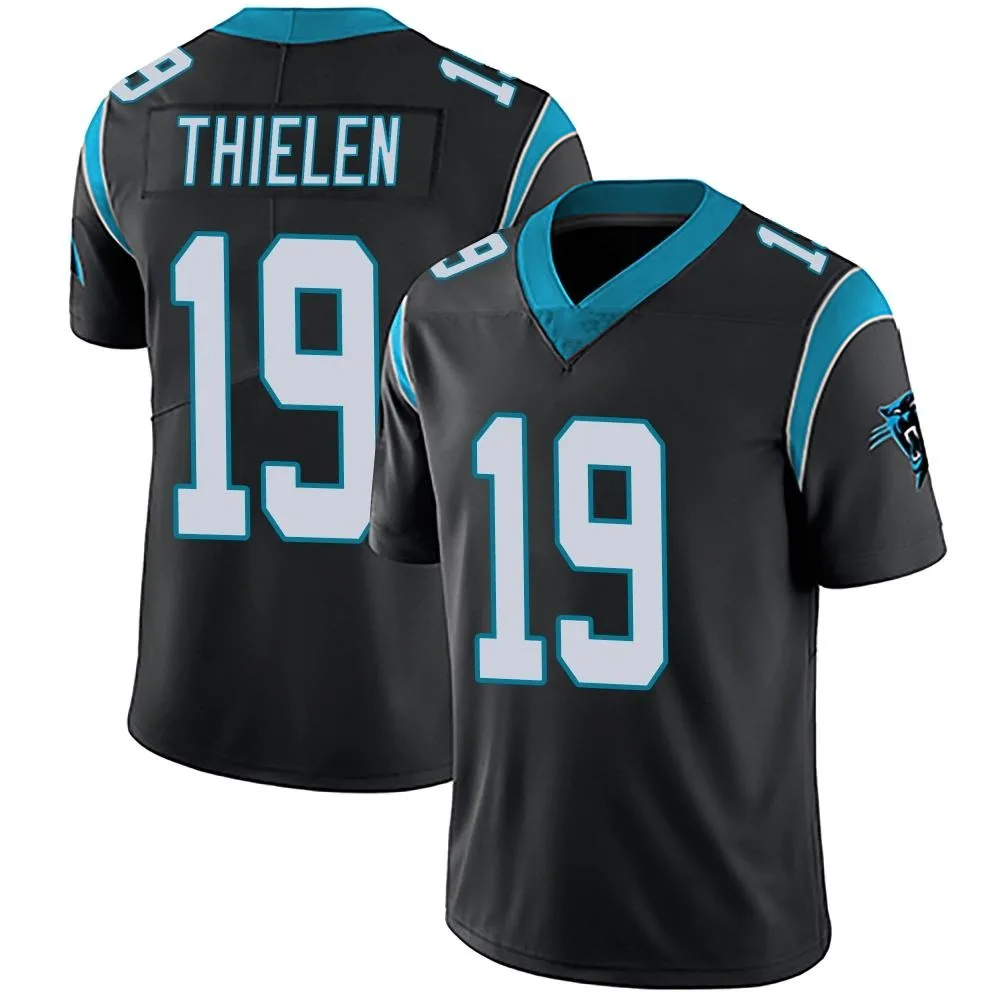Men's Carolina Panthers Adam Thielen Nike Team Color Vapor Untouchable Limited Black Jersey Men's Carolina Panthers Adam Thielen Nike Team Color Vapor Untouchable Limited Black Jersey