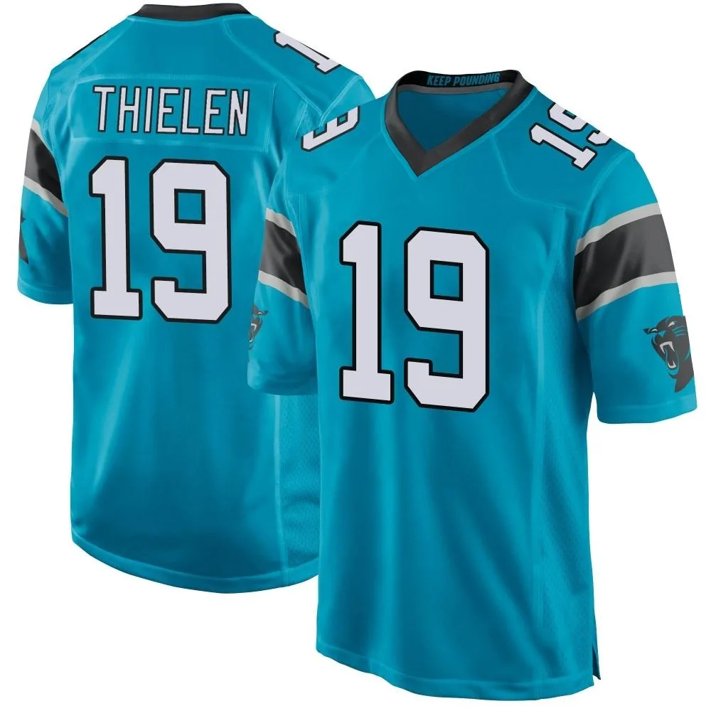Youth Carolina Panthers Adam Thielen Nike Alternate Game Blue Jersey Youth Carolina Panthers Adam Thielen Nike Alternate Game Blue Jersey
