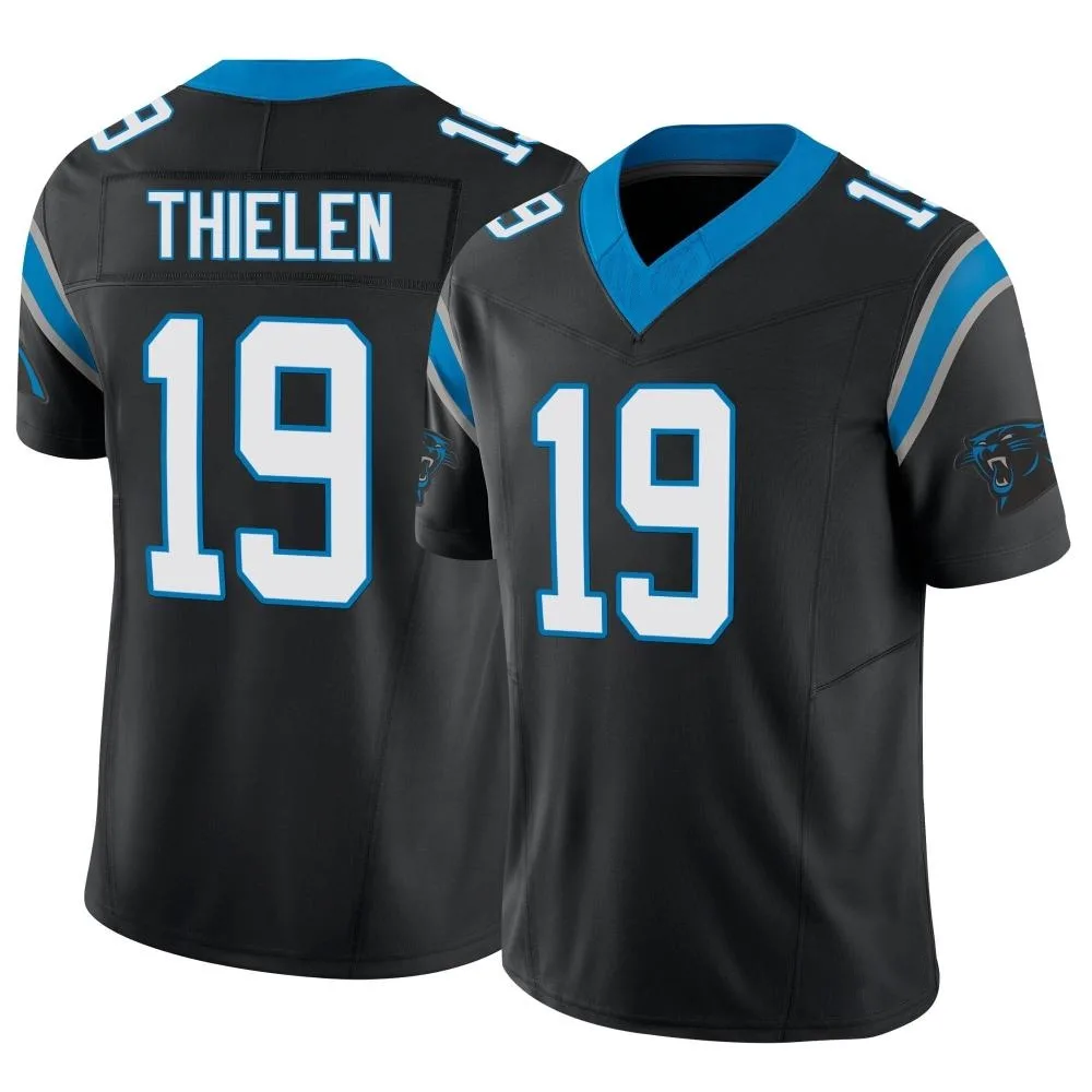 Youth Carolina Panthers Adam Thielen Nike Vapor F.U.S.E. Limited Black Jersey Youth Carolina Panthers Adam Thielen Nike Vapor F.U.S.E. Limited Black Jersey