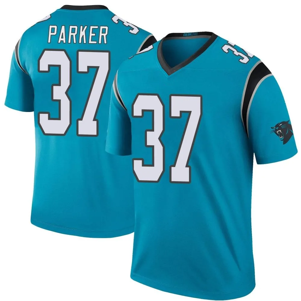 Men's Carolina Panthers Aj Parker Nike Color Rush Legend Blue Jersey Men's Carolina Panthers Aj Parker Nike Color Rush Legend Blue Jersey