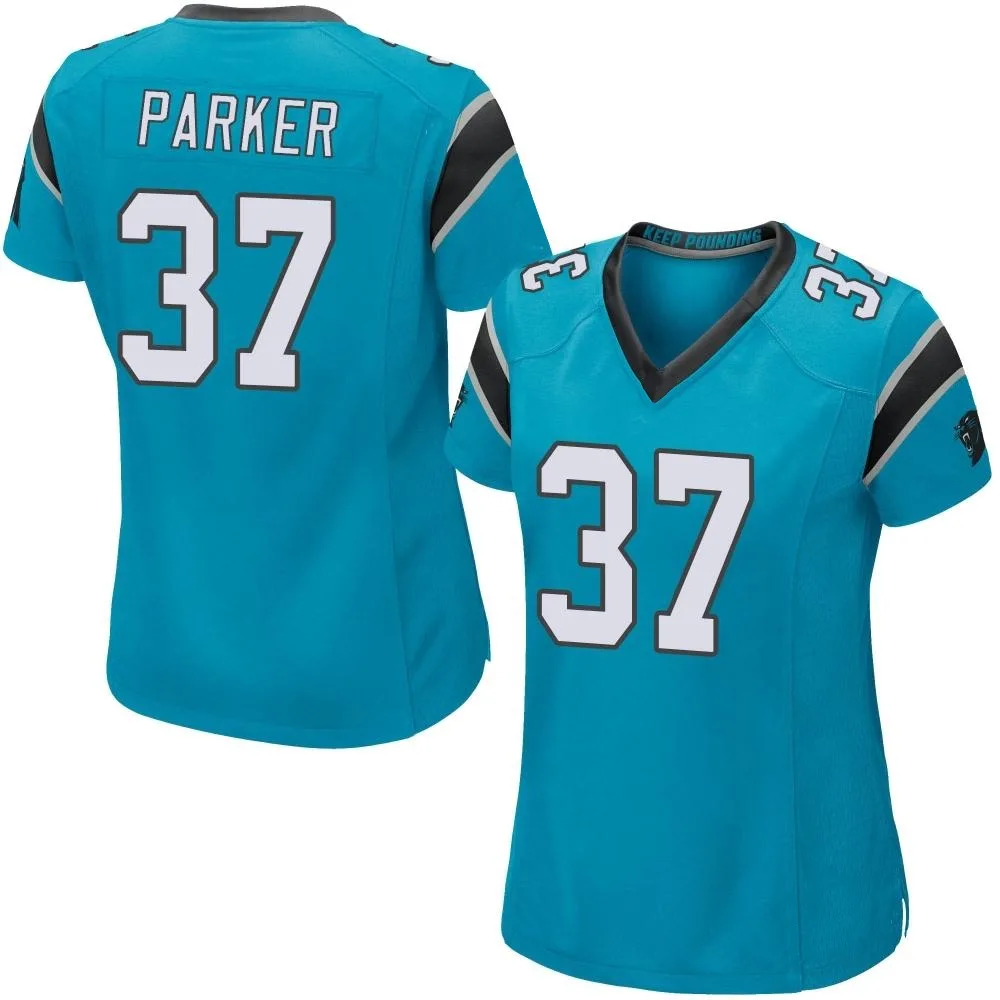 Women's Carolina Panthers Aj Parker Nike Alternate Game Blue Jersey Women's Carolina Panthers Aj Parker Nike Alternate Game Blue Jersey