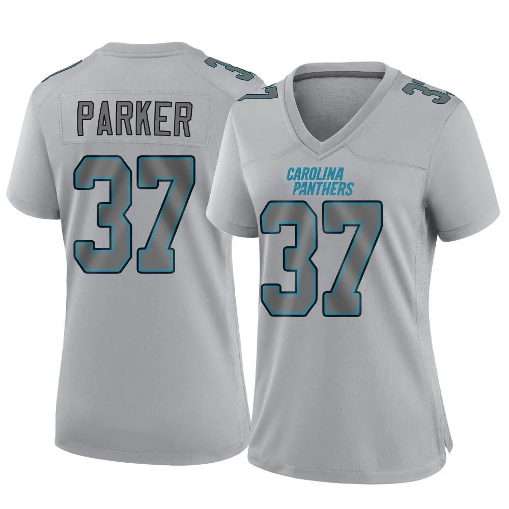 Women's Carolina Panthers Aj Parker Nike Atmosphere Fashion Game Gray Jersey Women's Carolina Panthers Aj Parker Nike Atmosphere Fashion Game Gray Jersey