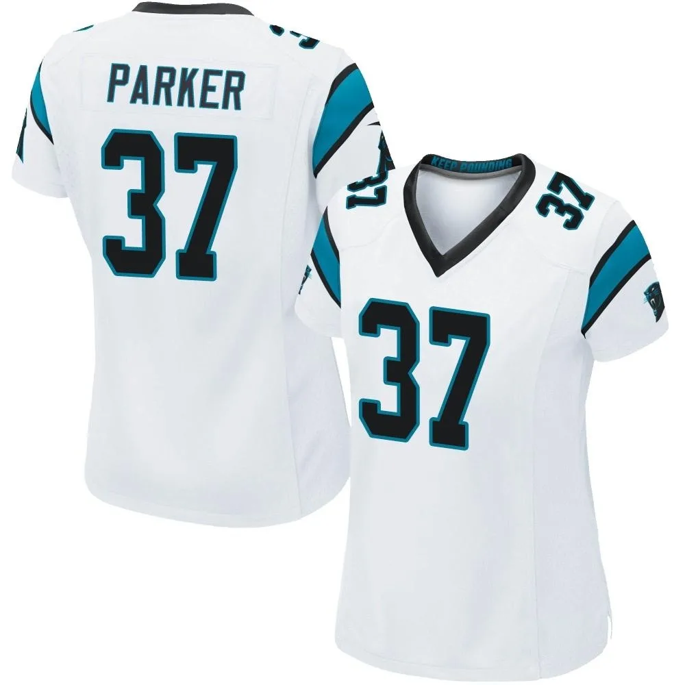 Women's Carolina Panthers Aj Parker Nike Game White Jersey Women's Carolina Panthers Aj Parker Nike Game White Jersey