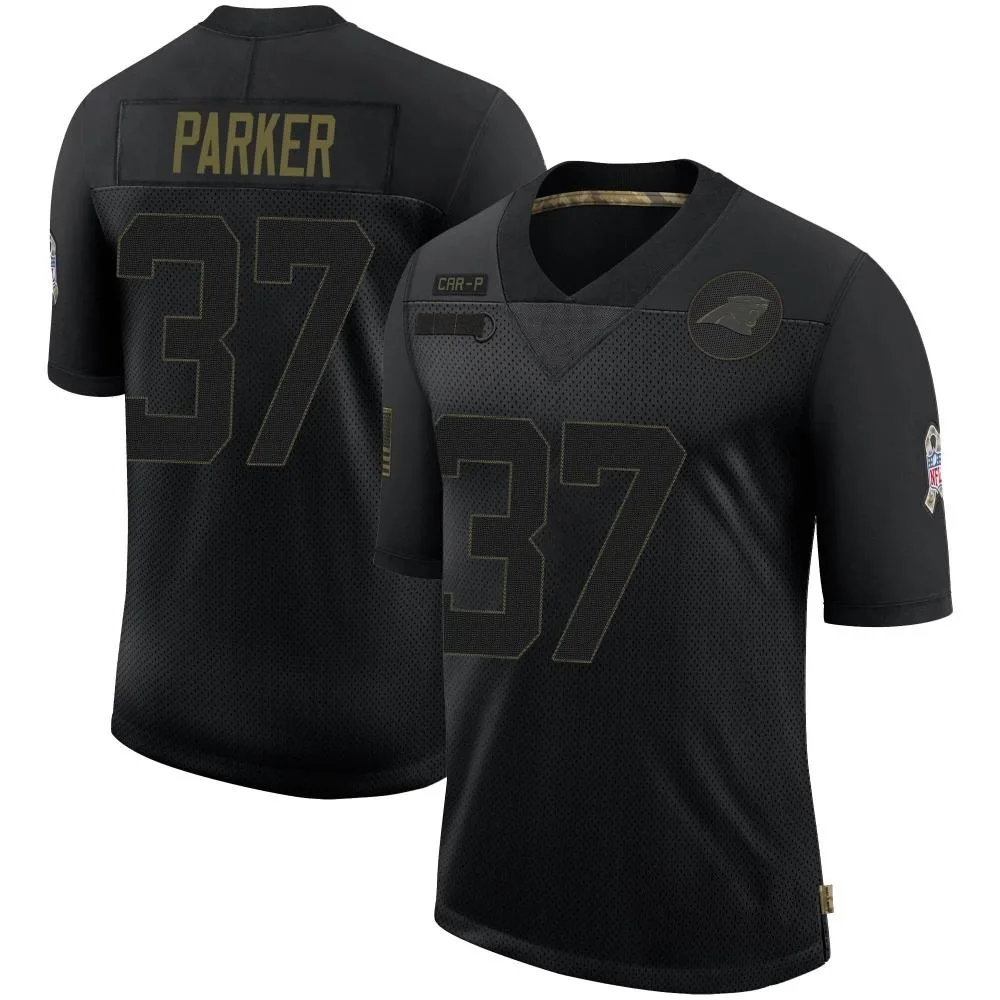 Youth Carolina Panthers Aj Parker Nike 2020 Salute To Service Limited Black Jersey Youth Carolina Panthers Aj Parker Nike 2020 Salute To Service Limited Black Jersey