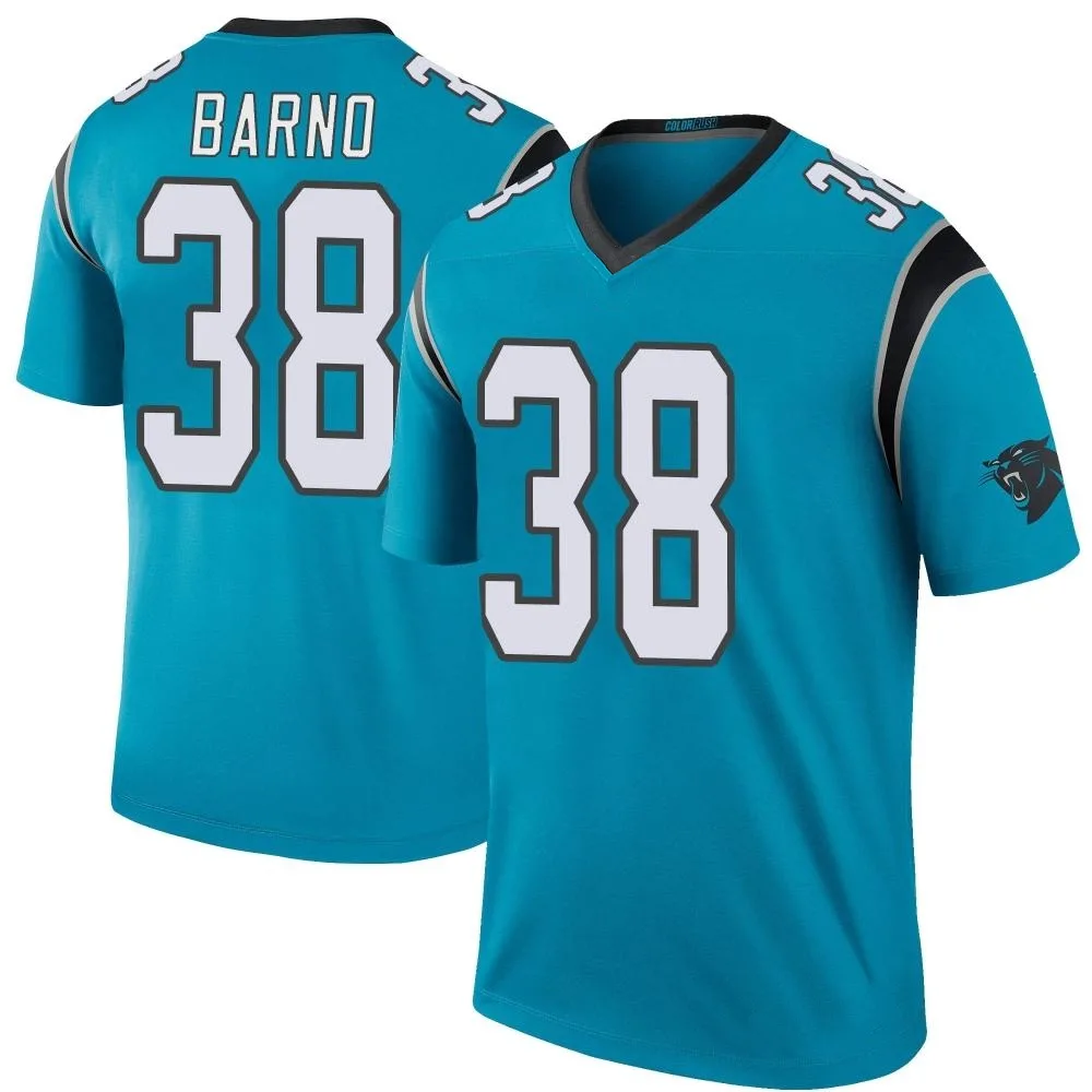Men's Carolina Panthers Amare Barno Nike Color Rush Legend Blue Jersey Men's Carolina Panthers Amare Barno Nike Color Rush Legend Blue Jersey
