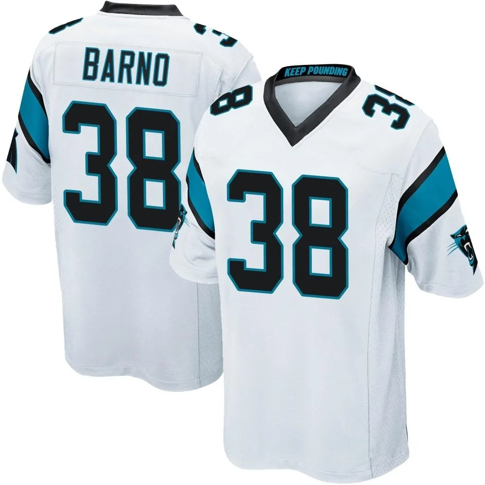 Men's Carolina Panthers Amare Barno Nike Game White Jersey Men's Carolina Panthers Amare Barno Nike Game White Jersey