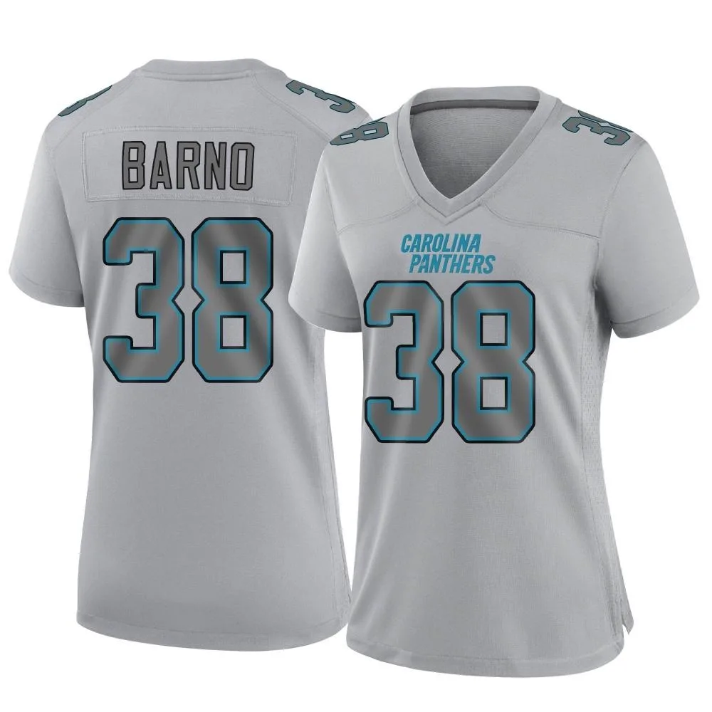 Women's Carolina Panthers Amare Barno Nike Atmosphere Fashion Game Gray Jersey Women's Carolina Panthers Amare Barno Nike Atmosphere Fashion Game Gray Jersey