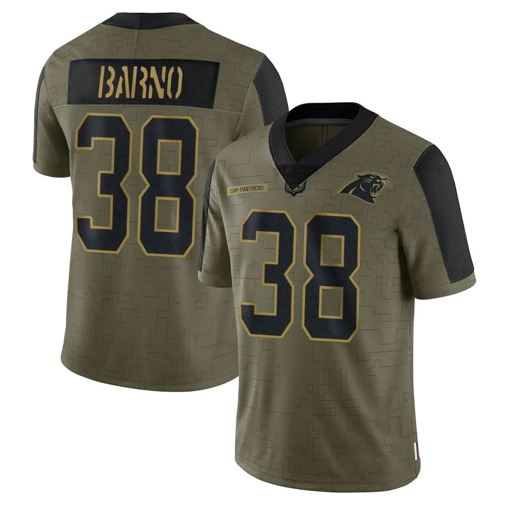 Youth Carolina Panthers Amare Barno Nike 2021 Salute To Service Limited Olive Jersey Youth Carolina Panthers Amare Barno Nike 2021 Salute To Service Limited Olive Jersey