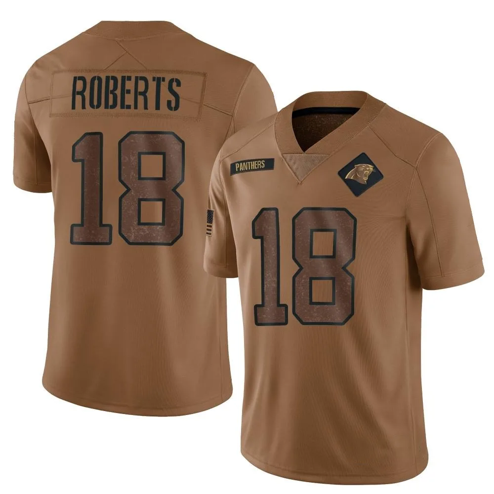 Men's Carolina Panthers Andre Roberts Nike 2023 Salute To Service Limited Brown Jersey Men's Carolina Panthers Andre Roberts Nike 2023 Salute To Service Limited Brown Jersey