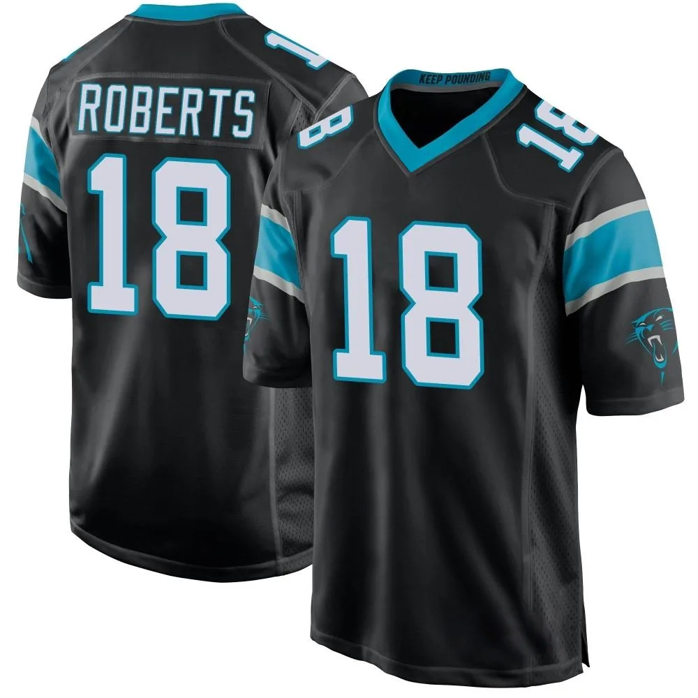 Men's Carolina Panthers Andre Roberts Nike Team Color Game Black Jersey Men's Carolina Panthers Andre Roberts Nike Team Color Game Black Jersey