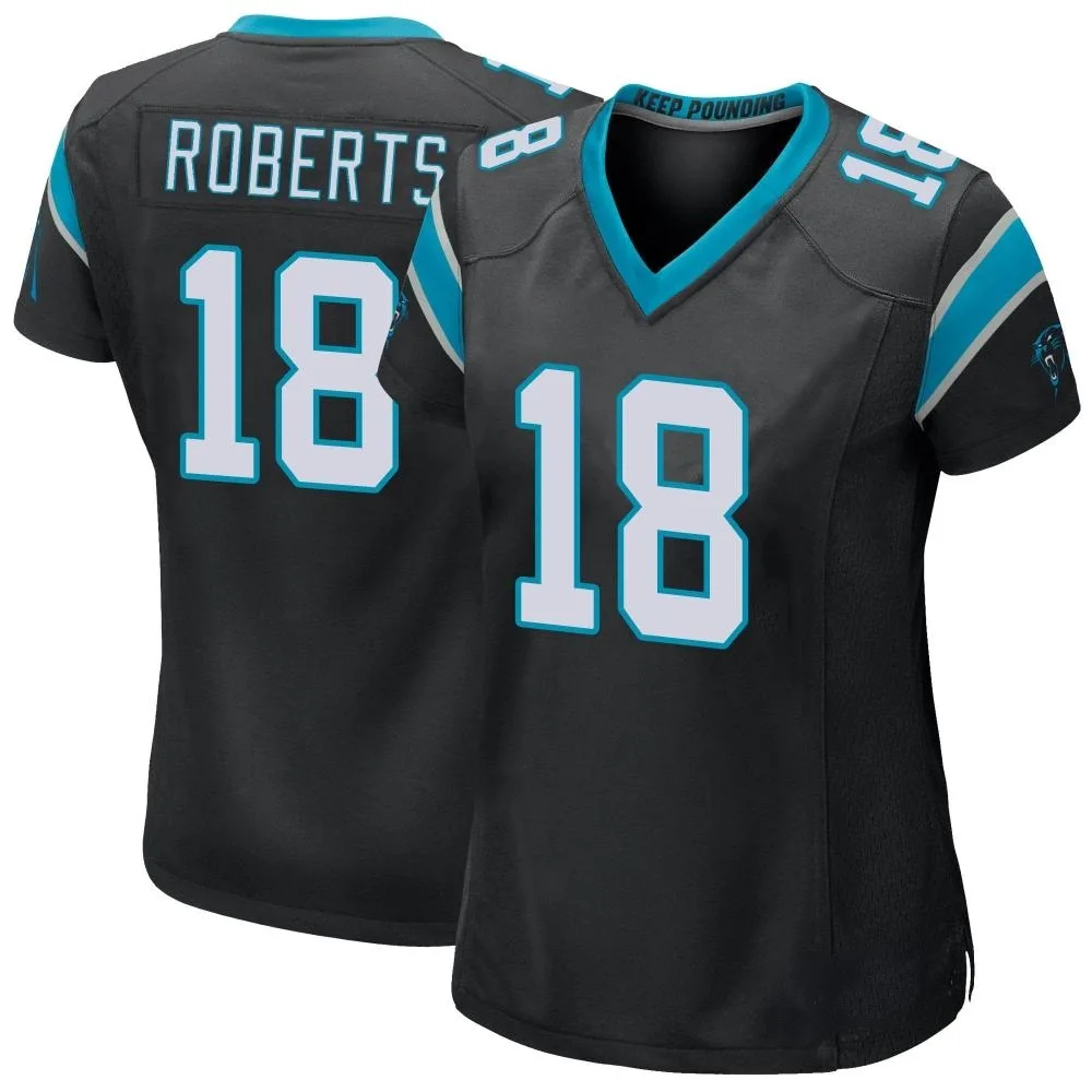 Women's Carolina Panthers Andre Roberts Nike Team Color Game Black Jersey Women's Carolina Panthers Andre Roberts Nike Team Color Game Black Jersey