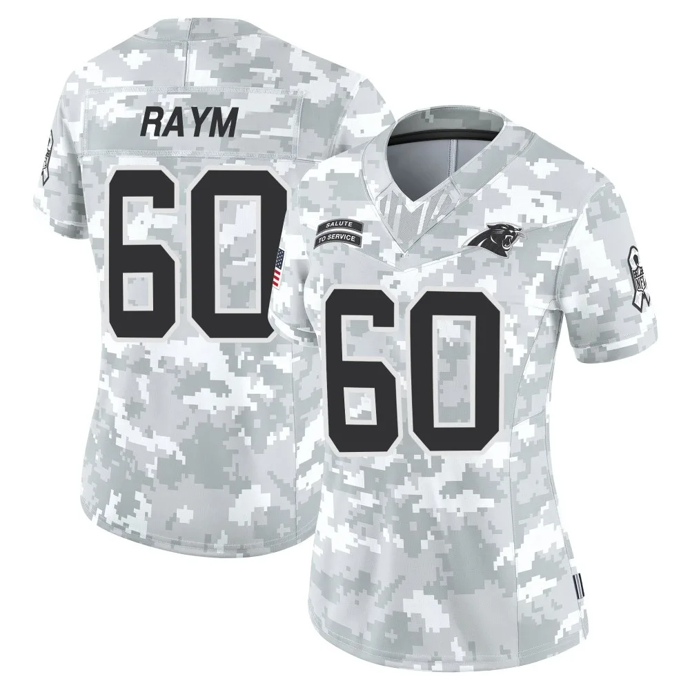 Women's Carolina Panthers Andrew Raym Nike 2024 Salute to Service Limited Arctic Camo Jersey Women's Carolina Panthers Andrew Raym Nike 2024 Salute to Service Limited Arctic Camo Jersey
