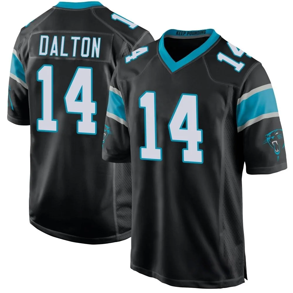 Men's Carolina Panthers Andy Dalton Nike Team Color Game Black Jersey Men's Carolina Panthers Andy Dalton Nike Team Color Game Black Jersey
