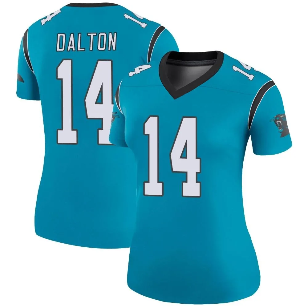 Women's Carolina Panthers Andy Dalton Nike Color Rush Legend Blue Jersey Women's Carolina Panthers Andy Dalton Nike Color Rush Legend Blue Jersey
