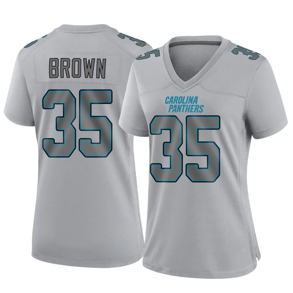 Women's Carolina Panthers Anthony Brown Nike Atmosphere Fashion Game Gray Jersey Women's Carolina Panthers Anthony Brown Nike Atmosphere Fashion Game Gray Jersey