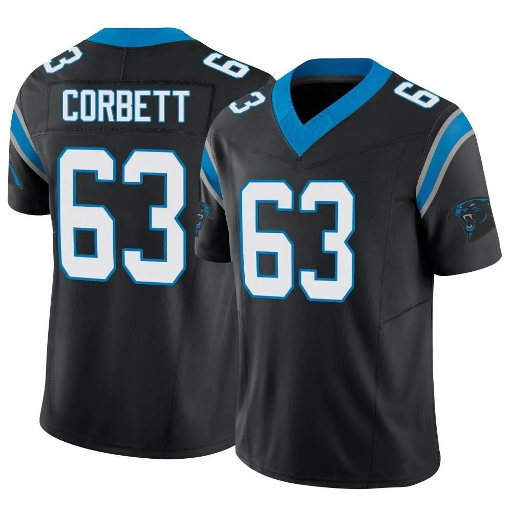 Youth Carolina Panthers Austin Corbett Nike Vapor F.U.S.E. Limited Black Jersey Youth Carolina Panthers Austin Corbett Nike Vapor F.U.S.E. Limited Black Jersey