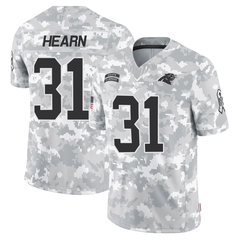 Men's Carolina Panthers Azizi Hearn Nike 2024 Salute to Service Limited Arctic Camo Jersey Men's Carolina Panthers Azizi Hearn Nike 2024 Salute to Service Limited Arctic Camo Jersey