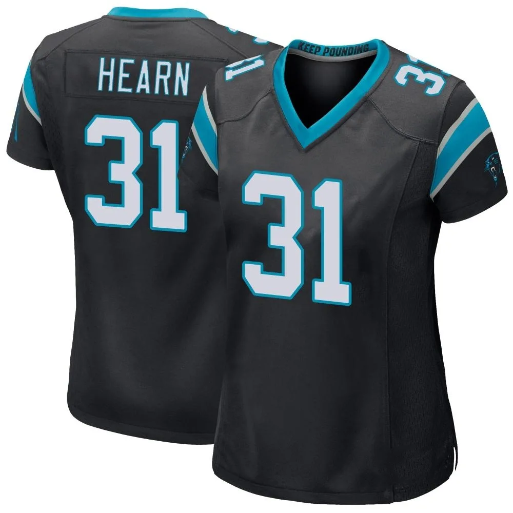 Women's Carolina Panthers Azizi Hearn Nike Team Color Game Black Jersey Women's Carolina Panthers Azizi Hearn Nike Team Color Game Black Jersey
