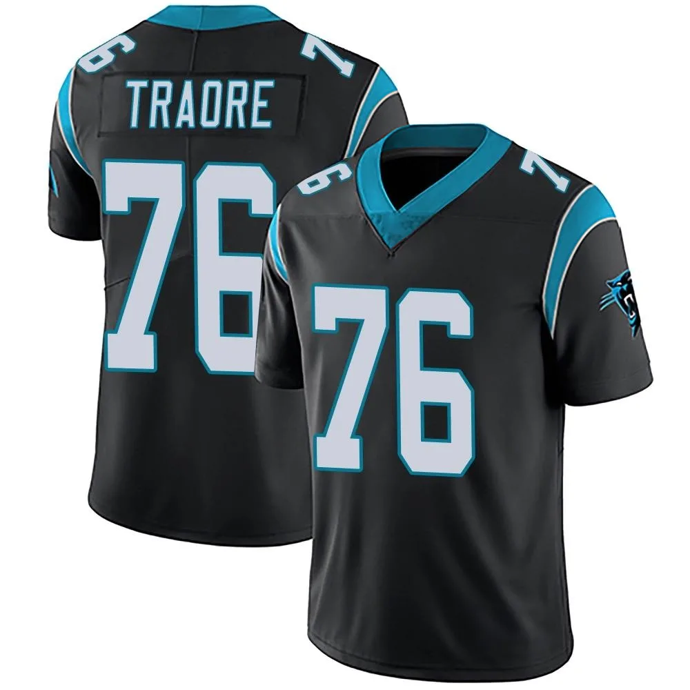 Men's Carolina Panthers Badara Traore Nike Team Color Vapor Untouchable Limited Black Jersey Men's Carolina Panthers Badara Traore Nike Team Color Vapor Untouchable Limited Black Jersey