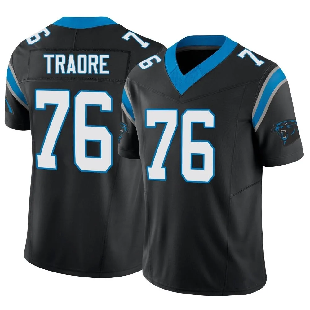 Men's Carolina Panthers Badara Traore Nike Vapor F.U.S.E. Limited Black Jersey Men's Carolina Panthers Badara Traore Nike Vapor F.U.S.E. Limited Black Jersey
