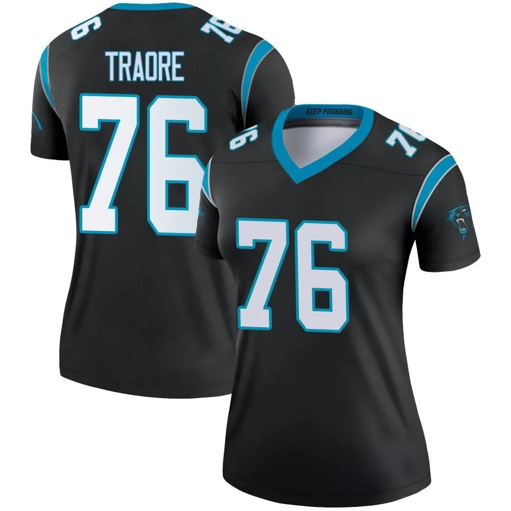 Women's Carolina Panthers Badara Traore Nike Legend Black Jersey Women's Carolina Panthers Badara Traore Nike Legend Black Jersey