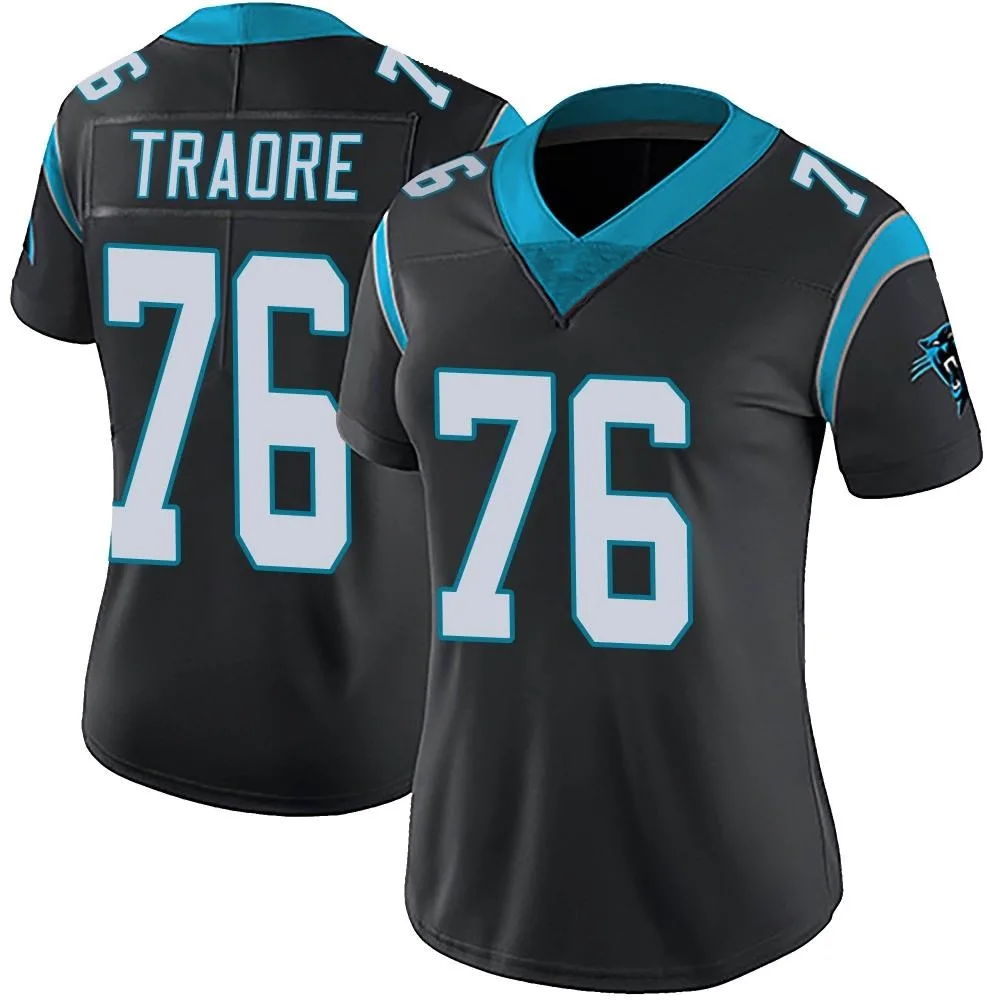 Women's Carolina Panthers Badara Traore Nike Team Color Vapor Untouchable Limited Black Jersey Women's Carolina Panthers Badara Traore Nike Team Color Vapor Untouchable Limited Black Jersey