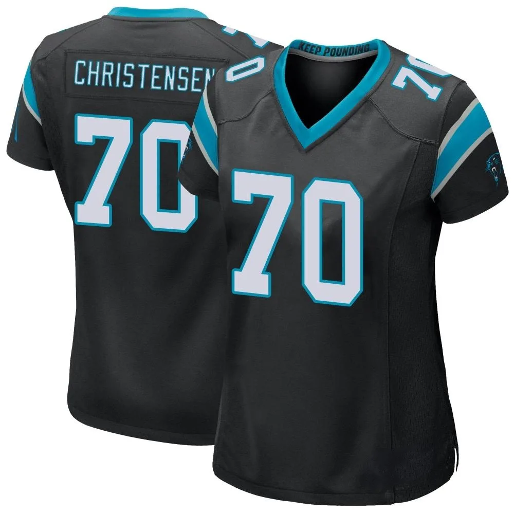 Women's Carolina Panthers Brady Christensen Nike Team Color Game Black Jersey Women's Carolina Panthers Brady Christensen Nike Team Color Game Black Jersey