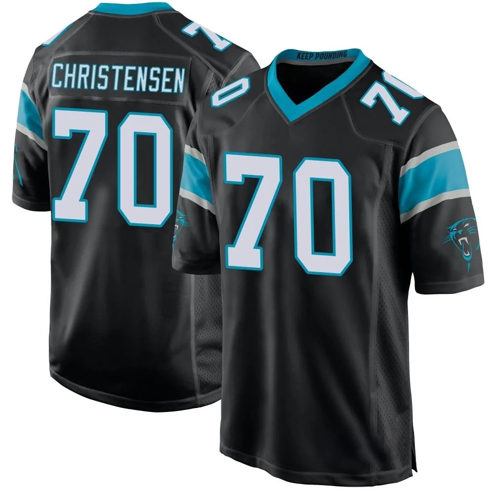 Youth Carolina Panthers Brady Christensen Nike Team Color Game Black Jersey Youth Carolina Panthers Brady Christensen Nike Team Color Game Black Jersey