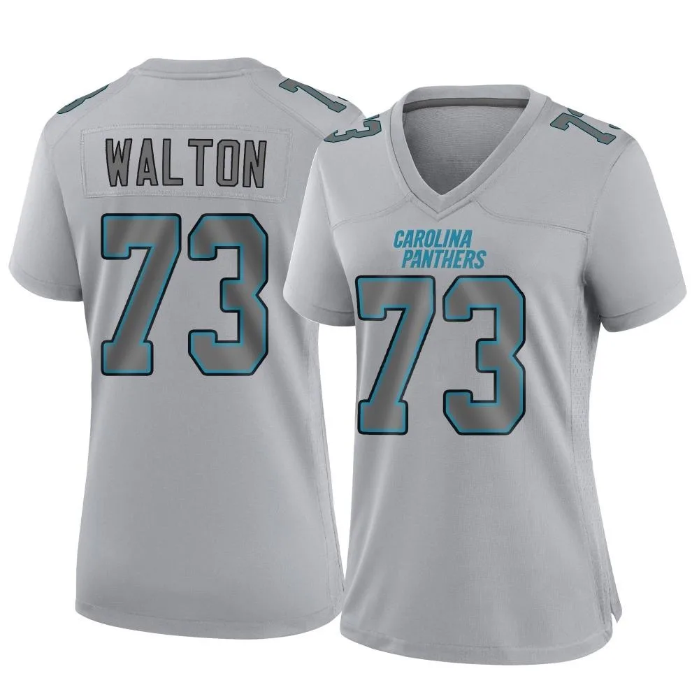 Women's Carolina Panthers Brandon Walton Nike Atmosphere Fashion Game Gray Jersey Women's Carolina Panthers Brandon Walton Nike Atmosphere Fashion Game Gray Jersey