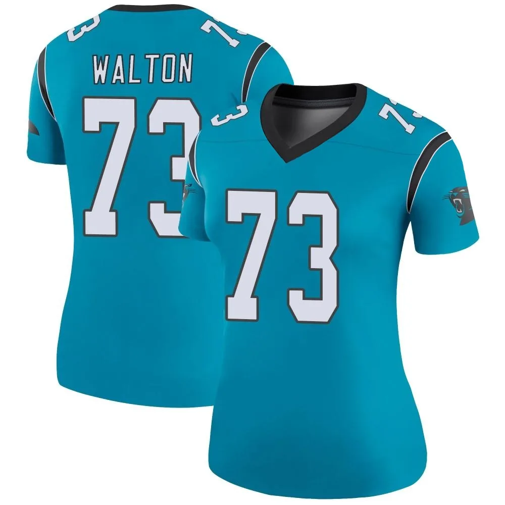 Women's Carolina Panthers Brandon Walton Nike Color Rush Legend Blue Jersey Women's Carolina Panthers Brandon Walton Nike Color Rush Legend Blue Jersey