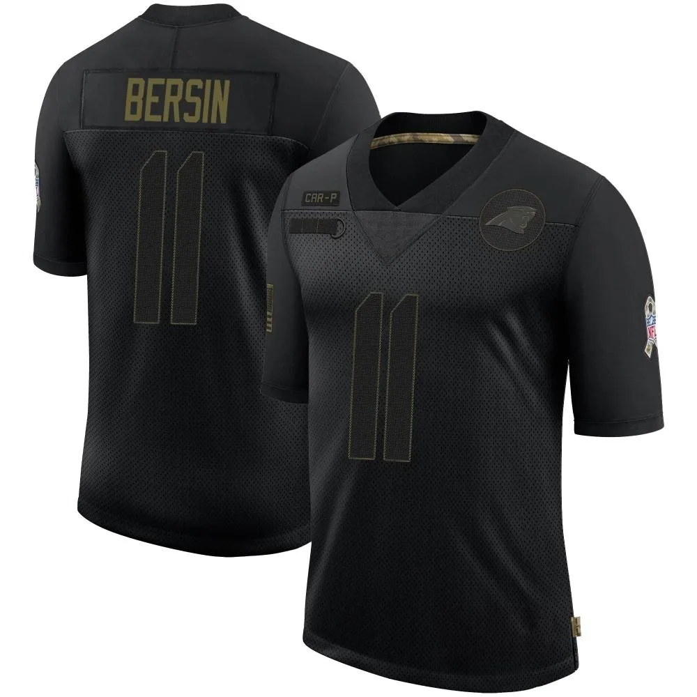 Men's Carolina Panthers Brenton Bersin Nike 2020 Salute To Service Limited Black Jersey Men's Carolina Panthers Brenton Bersin Nike 2020 Salute To Service Limited Black Jersey