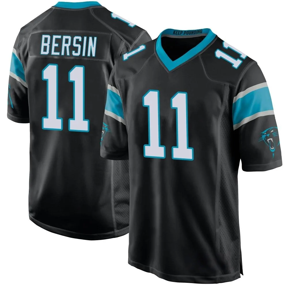 Men's Carolina Panthers Brenton Bersin Nike Team Color Game Black Jersey Men's Carolina Panthers Brenton Bersin Nike Team Color Game Black Jersey
