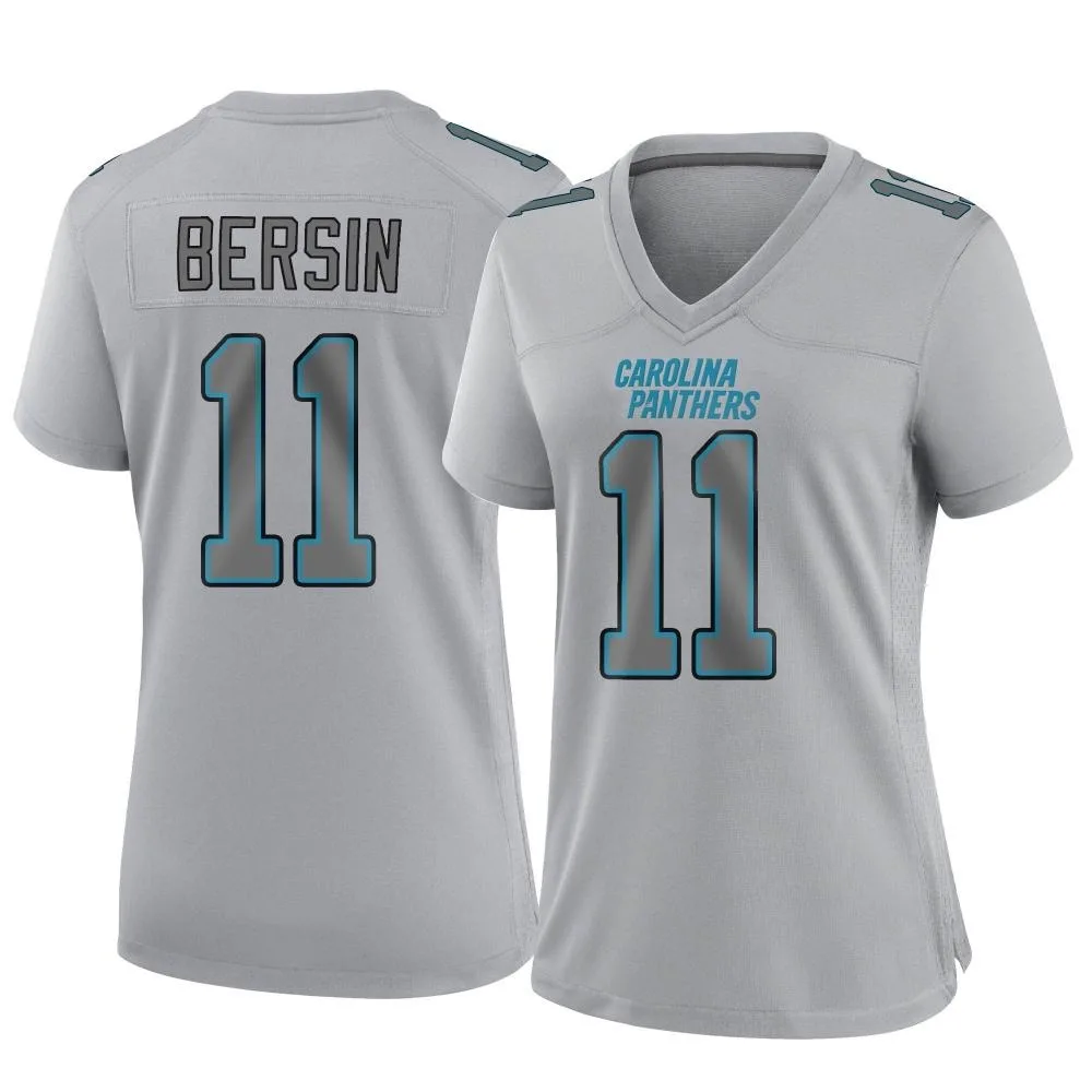 Women's Carolina Panthers Brenton Bersin Nike Atmosphere Fashion Game Gray Jersey Women's Carolina Panthers Brenton Bersin Nike Atmosphere Fashion Game Gray Jersey