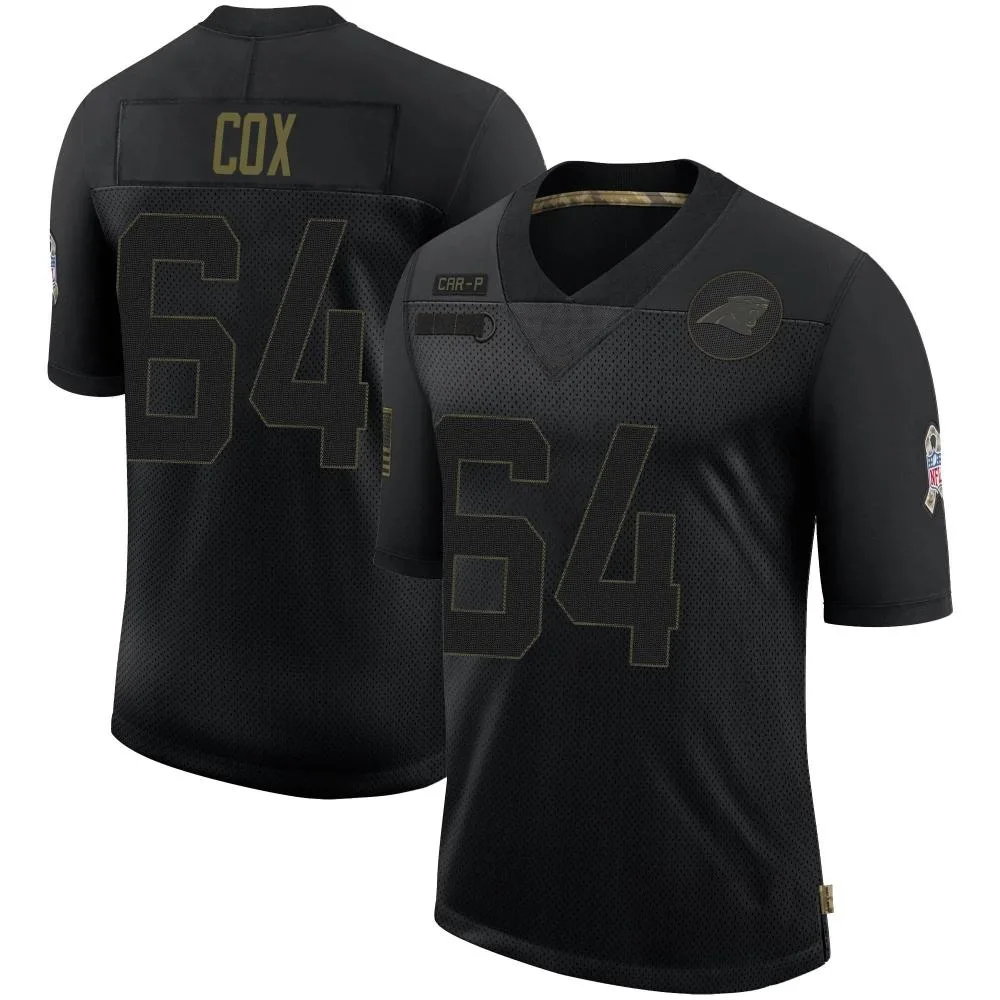 Men's Carolina Panthers Bryan Cox Nike 2020 Salute To Service Limited Black Jersey Men's Carolina Panthers Bryan Cox Nike 2020 Salute To Service Limited Black Jersey
