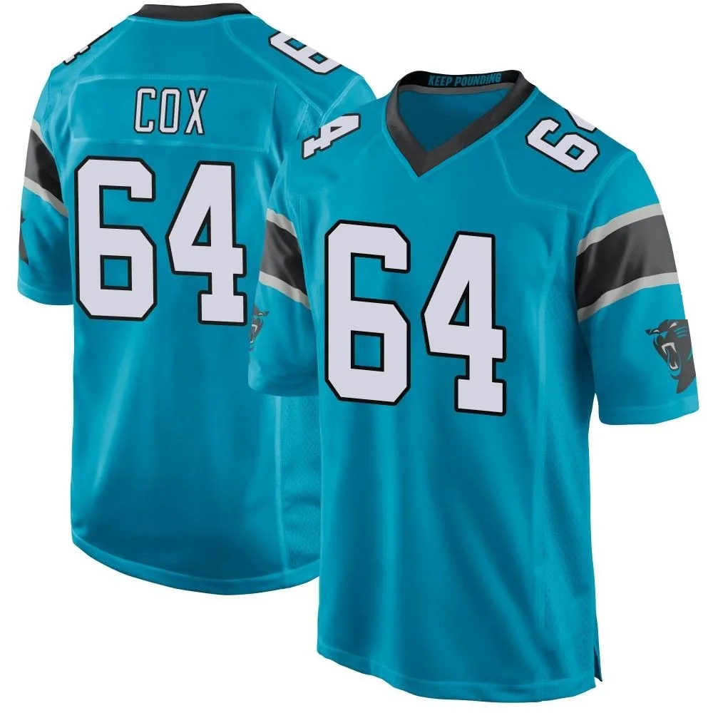 Men's Carolina Panthers Bryan Cox Nike Alternate Game Blue Jersey Men's Carolina Panthers Bryan Cox Nike Alternate Game Blue Jersey