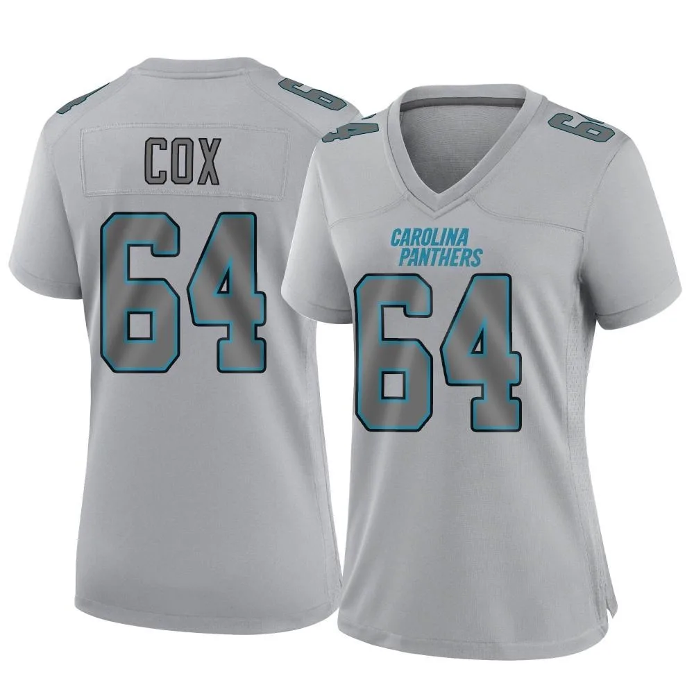 Women's Carolina Panthers Bryan Cox Nike Atmosphere Fashion Game Gray Jersey Women's Carolina Panthers Bryan Cox Nike Atmosphere Fashion Game Gray Jersey