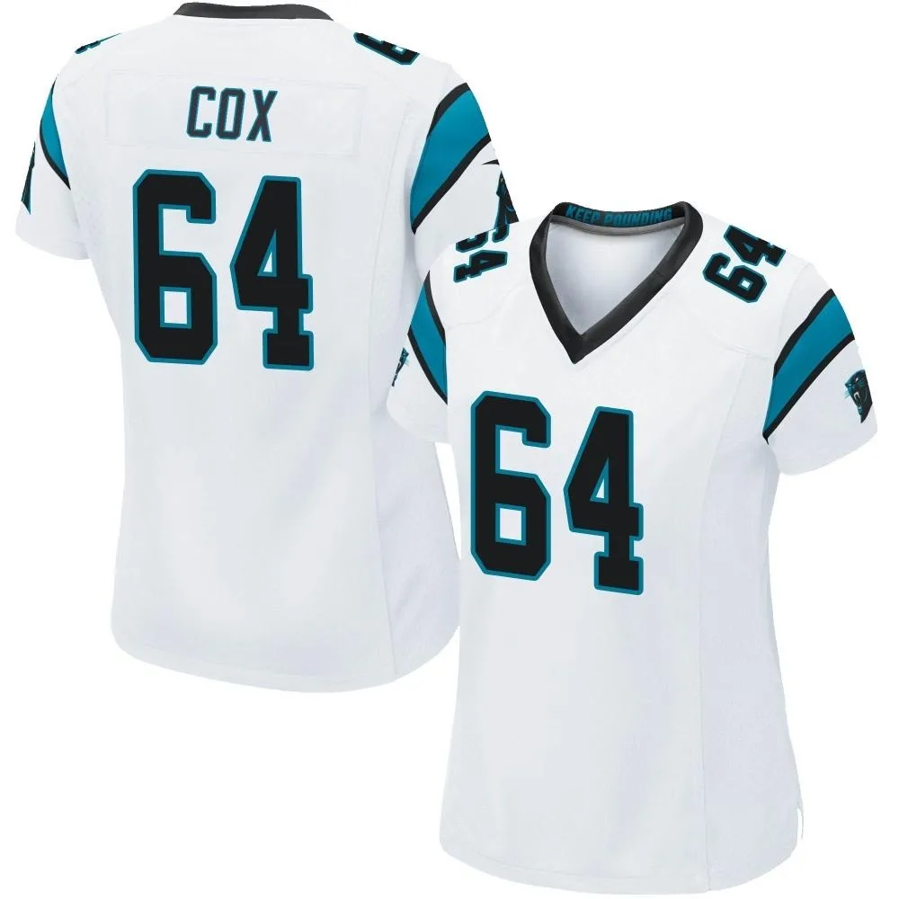 Women's Carolina Panthers Bryan Cox Nike Game White Jersey Women's Carolina Panthers Bryan Cox Nike Game White Jersey
