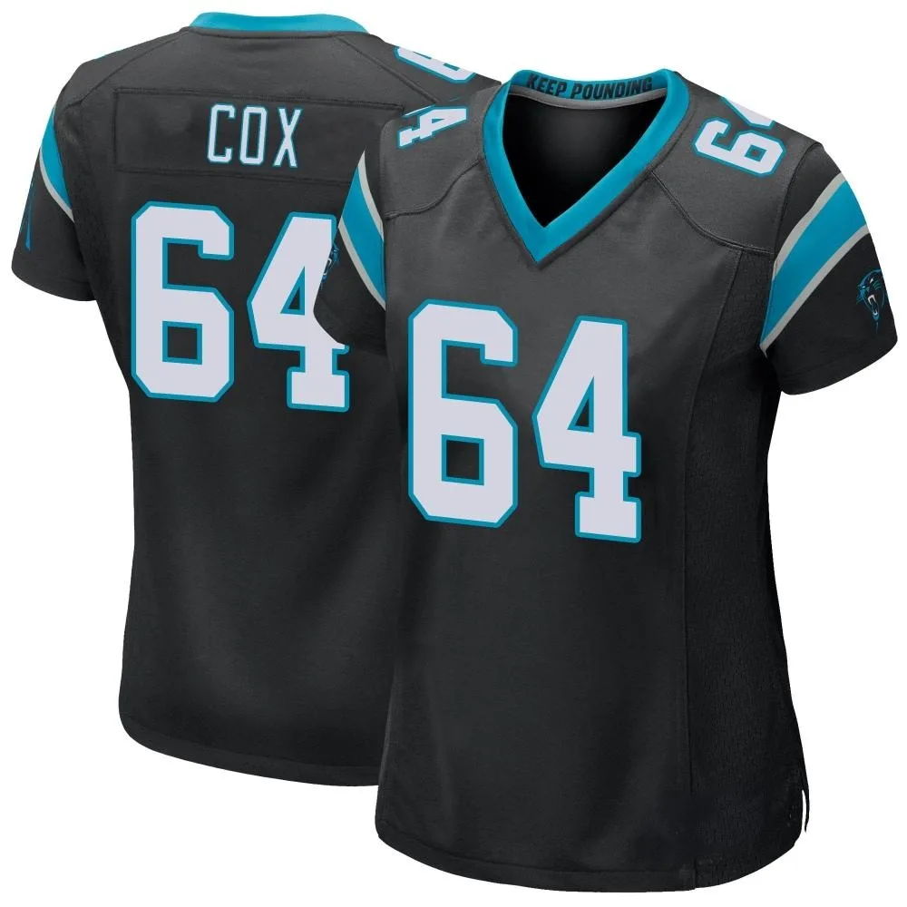 Women's Carolina Panthers Bryan Cox Nike Team Color Game Black Jersey Women's Carolina Panthers Bryan Cox Nike Team Color Game Black Jersey