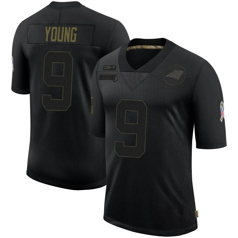 Men's Carolina Panthers Bryce Young Nike 2020 Salute To Service Limited Black Jersey Men's Carolina Panthers Bryce Young Nike 2020 Salute To Service Limited Black Jersey