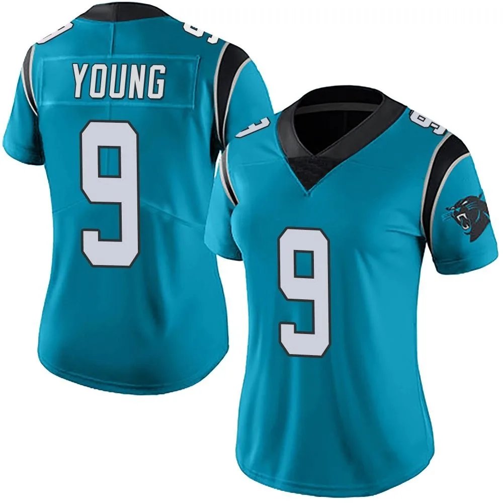 Women's Carolina Panthers Bryce Young Nike Alternate Vapor Untouchable Limited Blue Jersey Women's Carolina Panthers Bryce Young Nike Alternate Vapor Untouchable Limited Blue Jersey