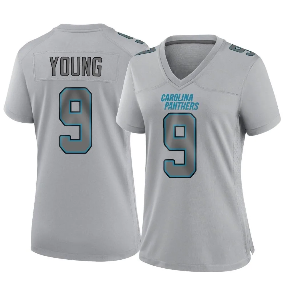 Women's Carolina Panthers Bryce Young Nike Atmosphere Fashion Game Gray Jersey Women's Carolina Panthers Bryce Young Nike Atmosphere Fashion Game Gray Jersey