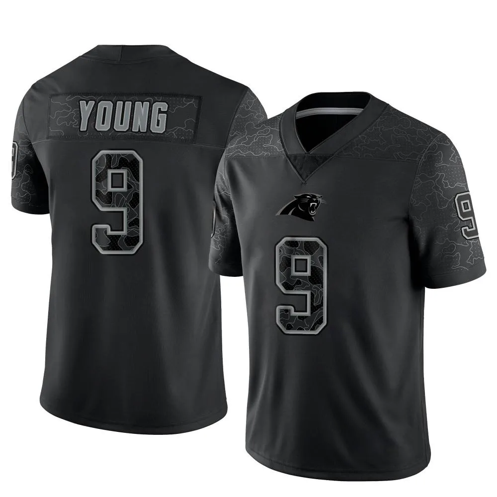Youth Carolina Panthers Bryce Young Nike Reflective Limited Black Jersey Youth Carolina Panthers Bryce Young Nike Reflective Limited Black Jersey