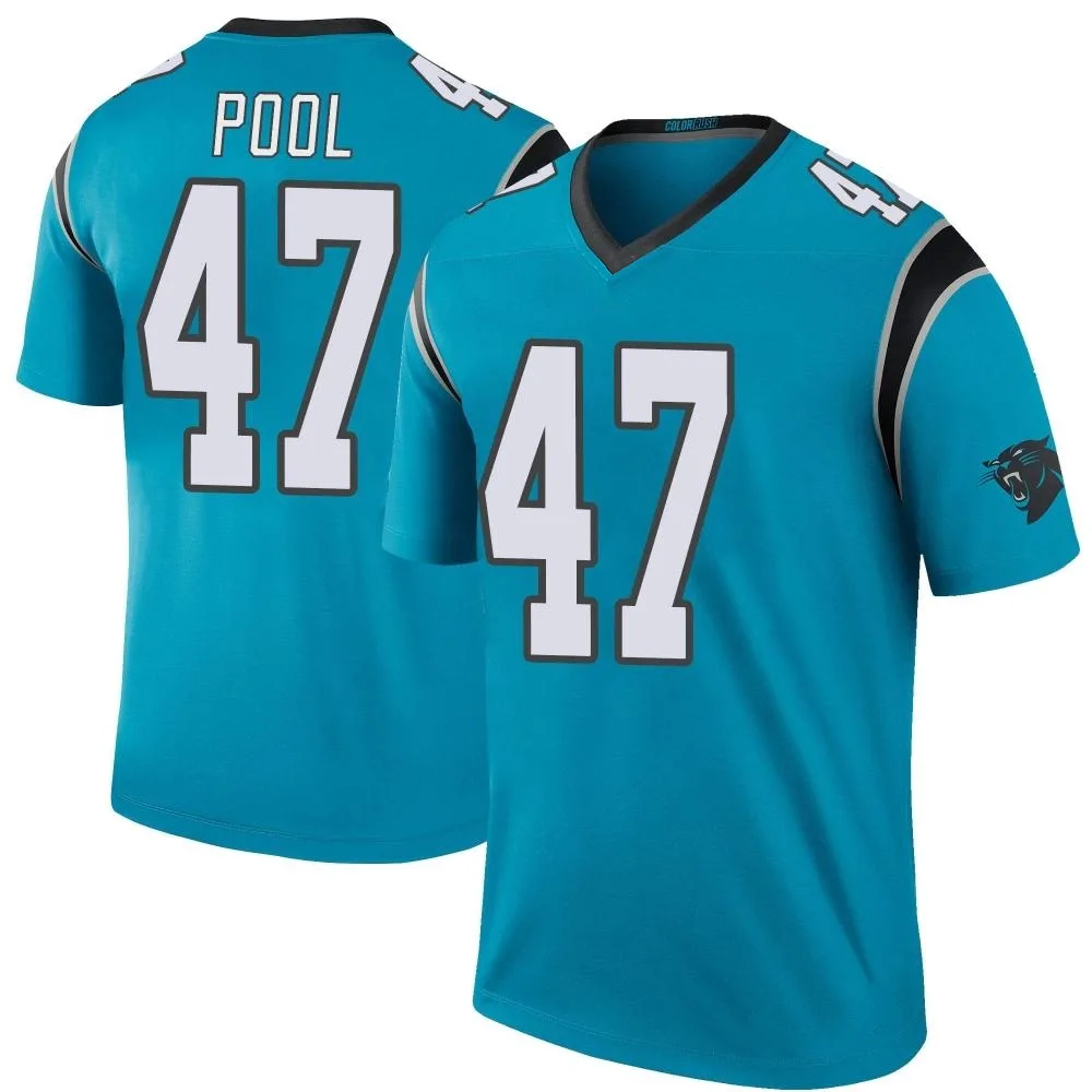 Men's Carolina Panthers Bumper Pool Nike Color Rush Legend Blue Jersey Men's Carolina Panthers Bumper Pool Nike Color Rush Legend Blue Jersey