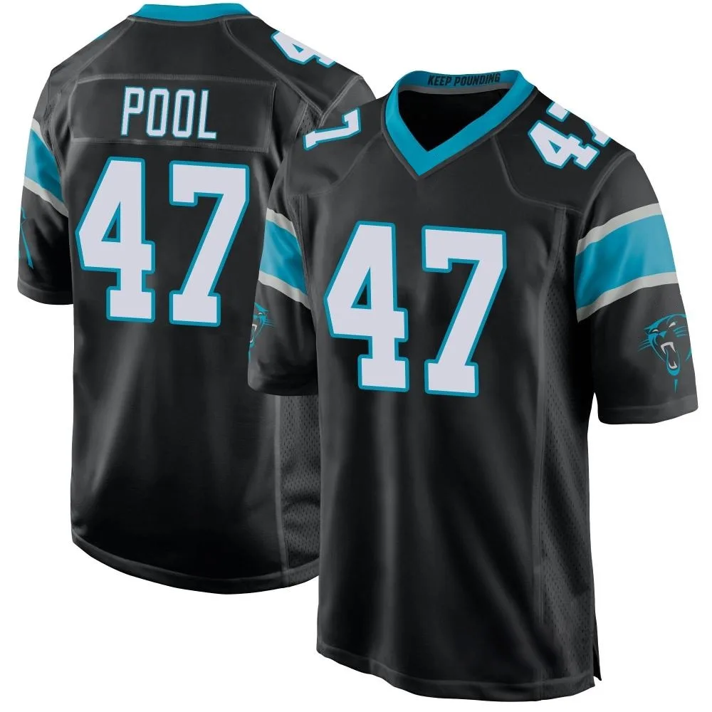 Men's Carolina Panthers Bumper Pool Nike Team Color Game Black Jersey Men's Carolina Panthers Bumper Pool Nike Team Color Game Black Jersey